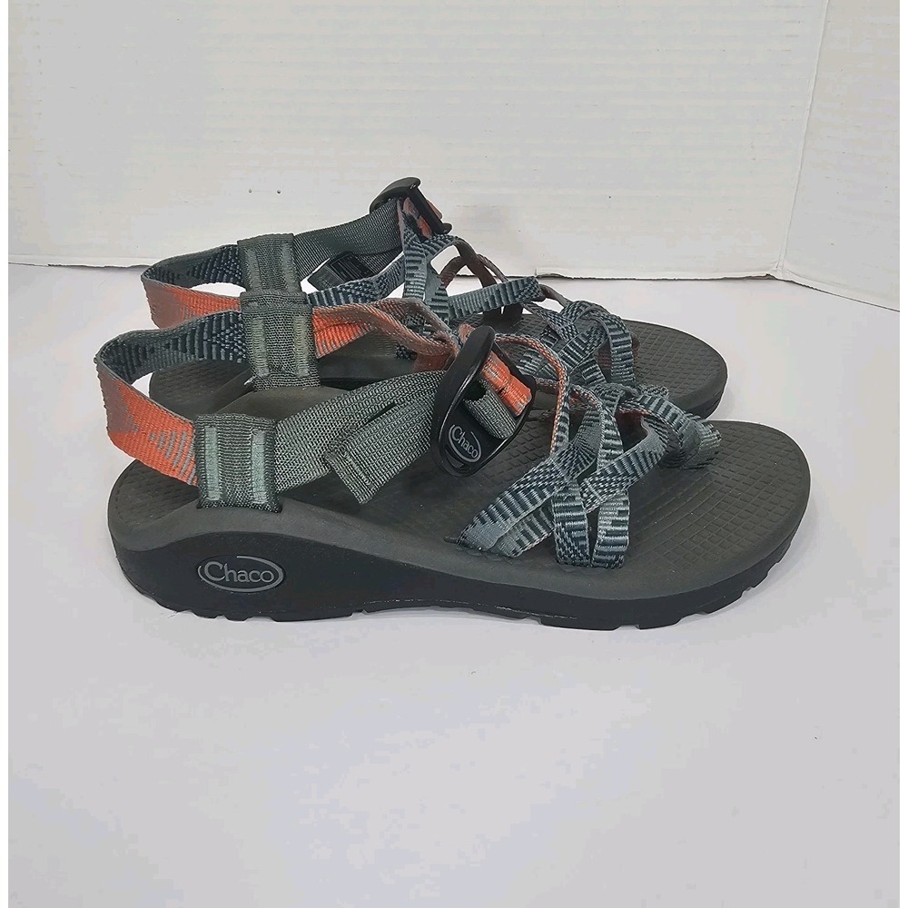 Chaco Women's Z Strap Hiking Sandals Blue Orange Size 5 Outdoor